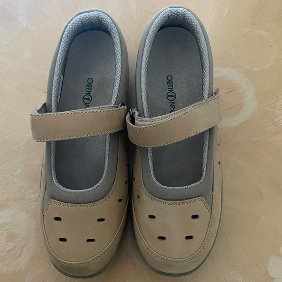 Orthofeet Wm Style 876 MaryJane Shoes 10 2E(X-Wide) Orthopedic Hook & Loop Strap - Picture 3 of 9